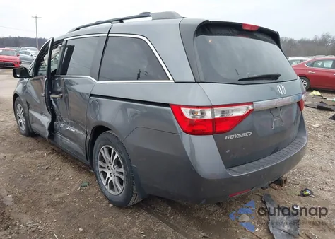 2011 Honda Odyssey Ex-L из США, поврежденный, VIN 5FNRL5H65BB001380